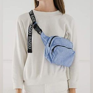 Baggu Fanny Pack in Cornflower - First edition fanny pack with white lettering